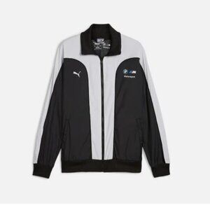 Puma BMW M Motorsport Men's Archive Jacket Size L 628096 01 Black Relaxed Fit